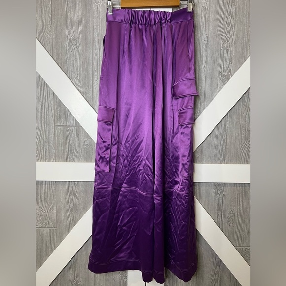 226. New House of Harlow 1960 Women’s Cargo Pants in Purple Size XS - Picture 5 of 11